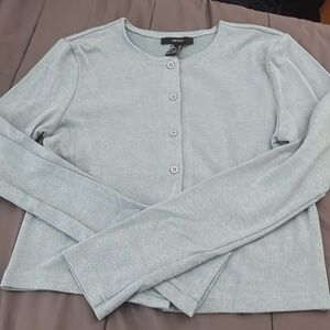3 for 20$ forever 21 blue button down ribbed soft cardigan